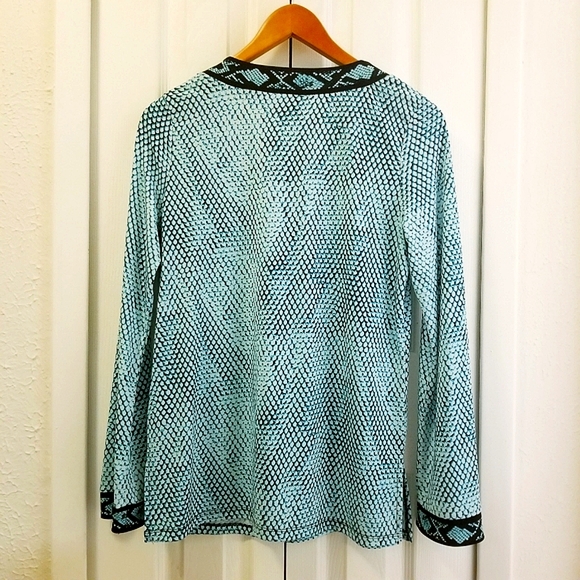 Michael Kors, Snake Print/ Animal Print,,V neck Tunic - Picture 5 of 10